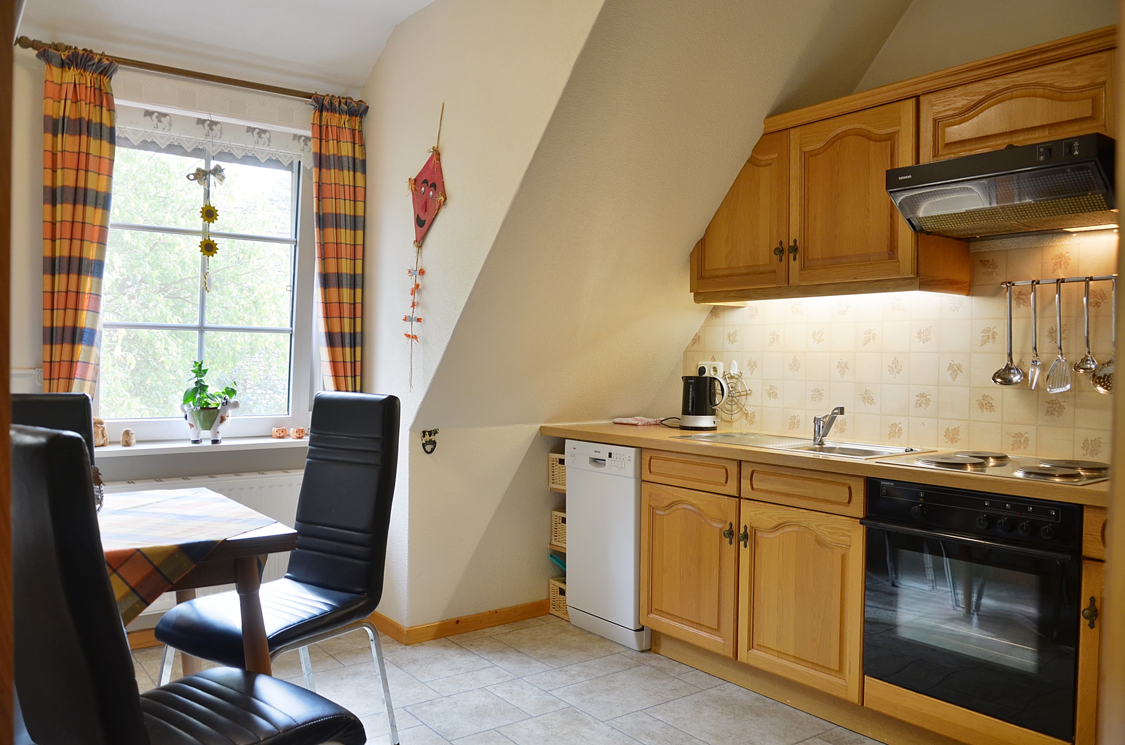 Küche auf dem Ferienhof Fegebank in Grethem