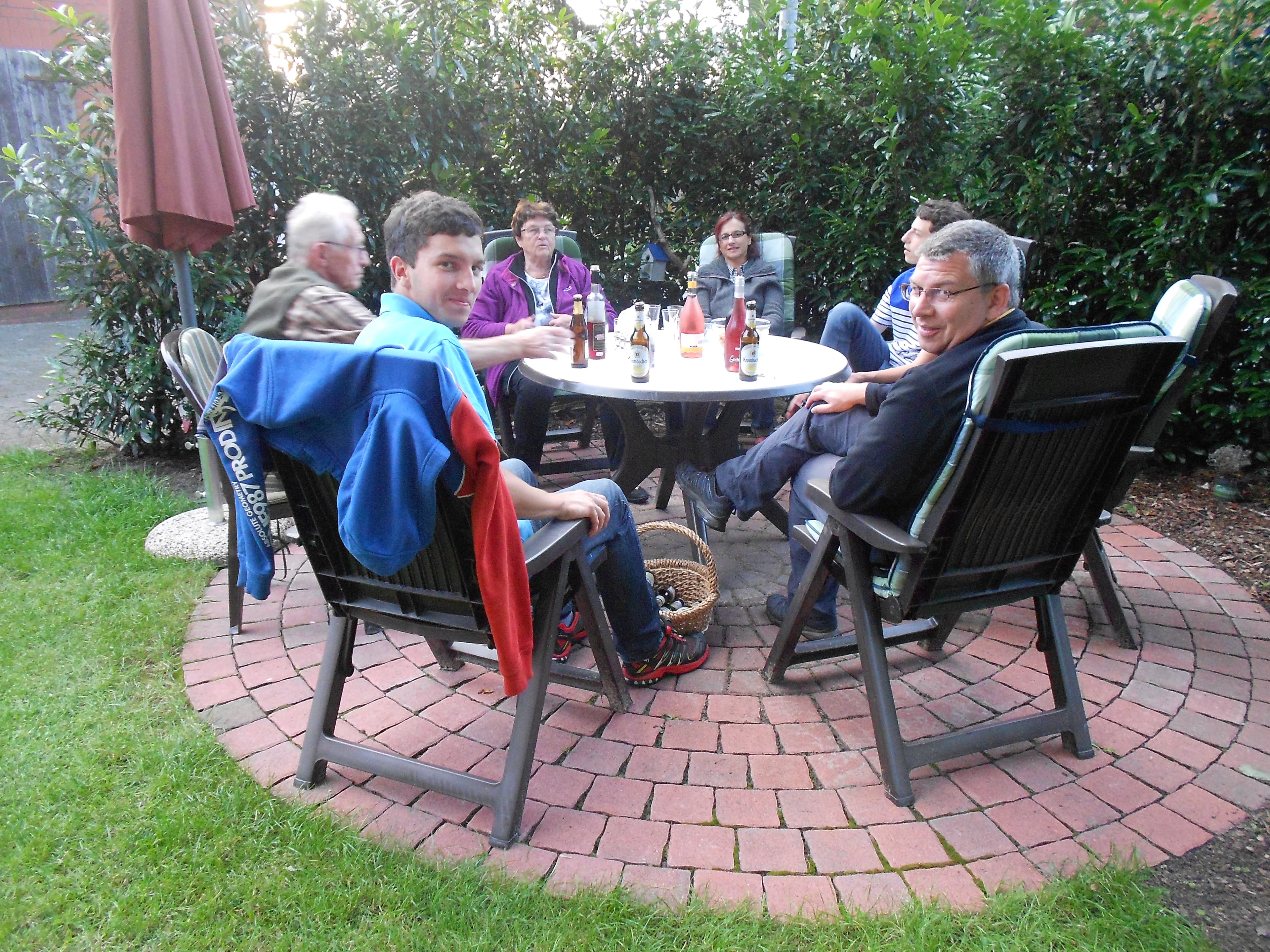 Sitzecke auf dem Ferienhof Fegebank in Grethem
