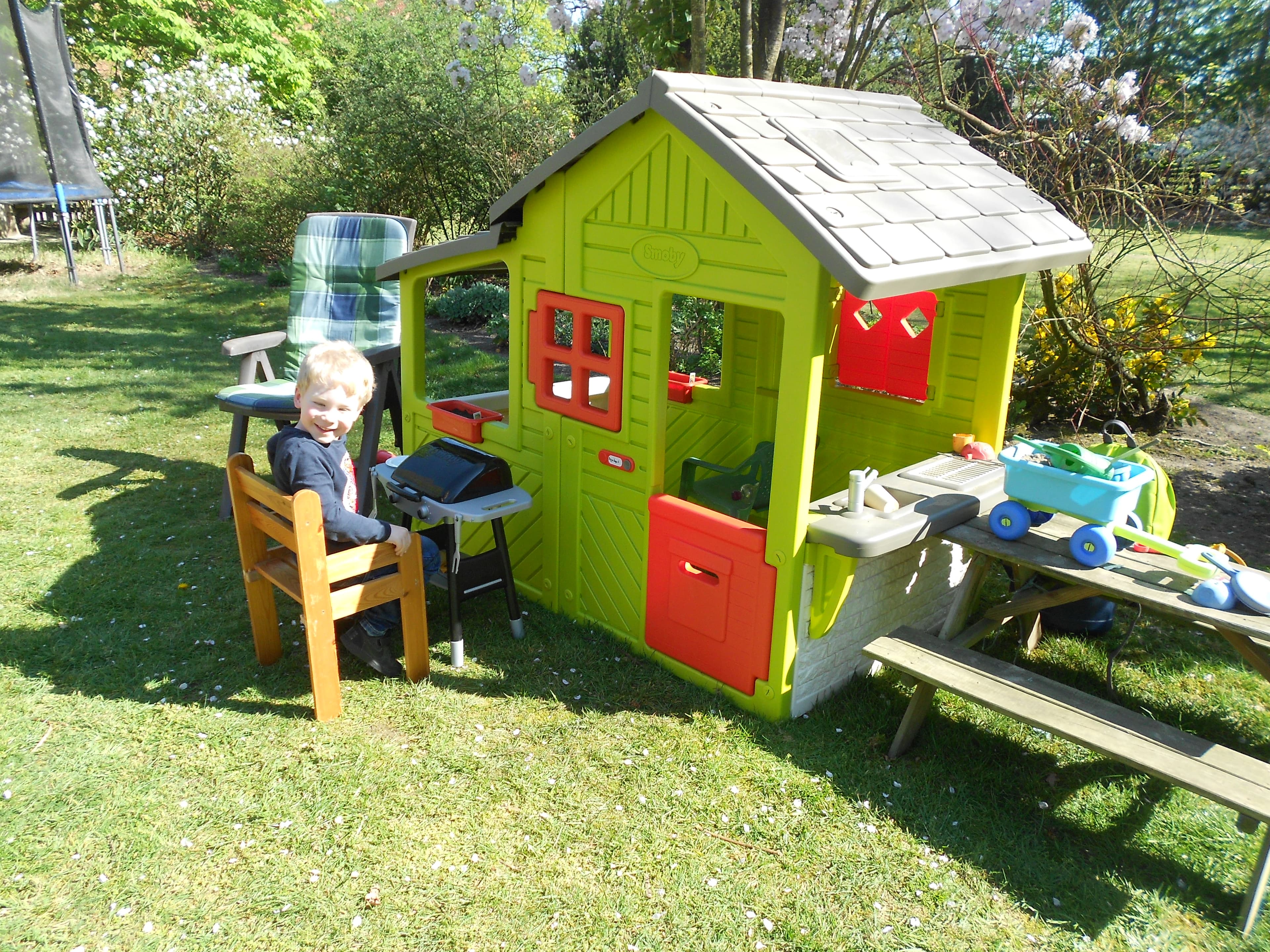 Spielhäuschen auf dem Ferienhof Fegebank in Grethem
