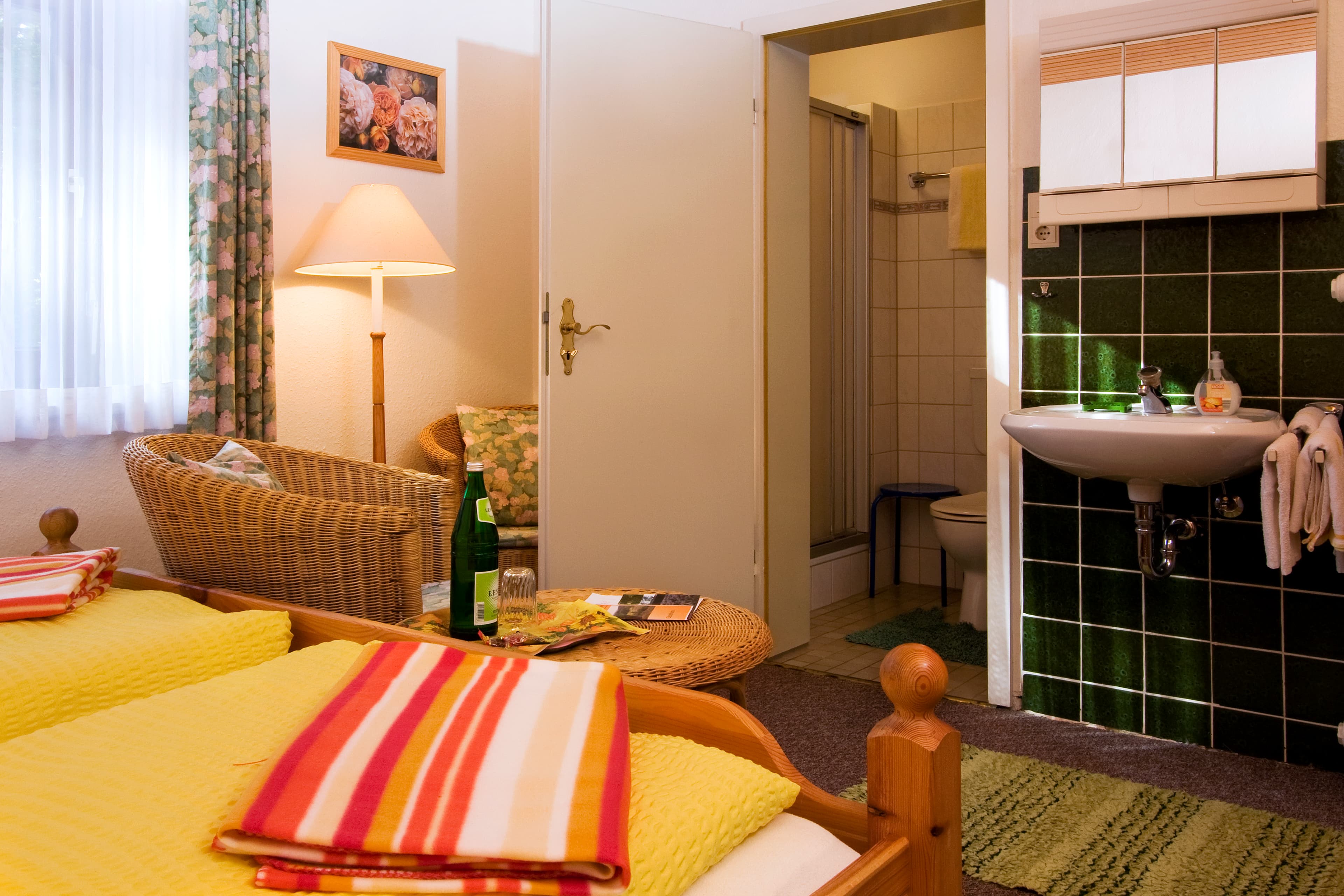 Doppelzimmer in den Gästezimmern auf dem Ferienhof Rademacher in Jesteburg