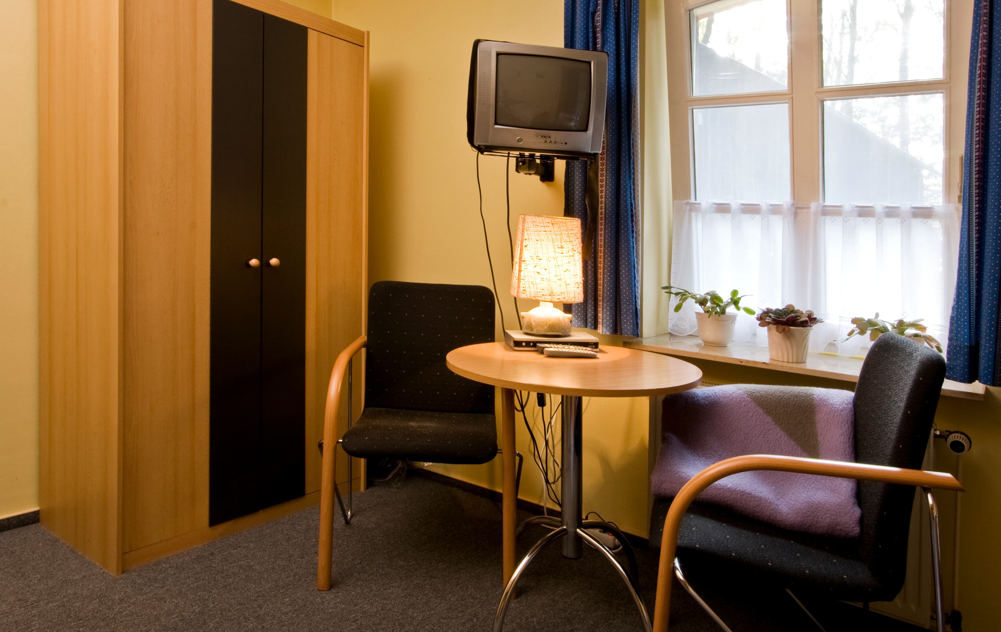 Einzelzimmer in den Gästezimmern auf dem Ferienhof Rademacher in Jesteburg