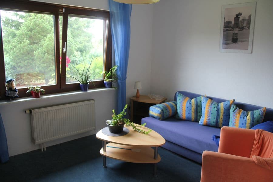 Wohnzimmer in dem Privatzimmer Ball in Bad Bodenteich