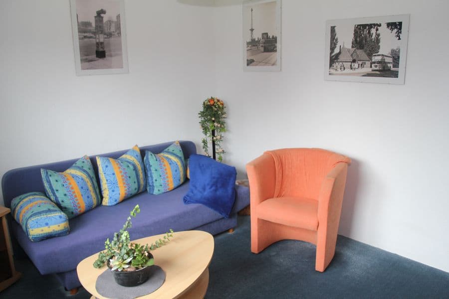 Wohnzimmer in dem Privatzimmer Ball in Bad Bodenteich