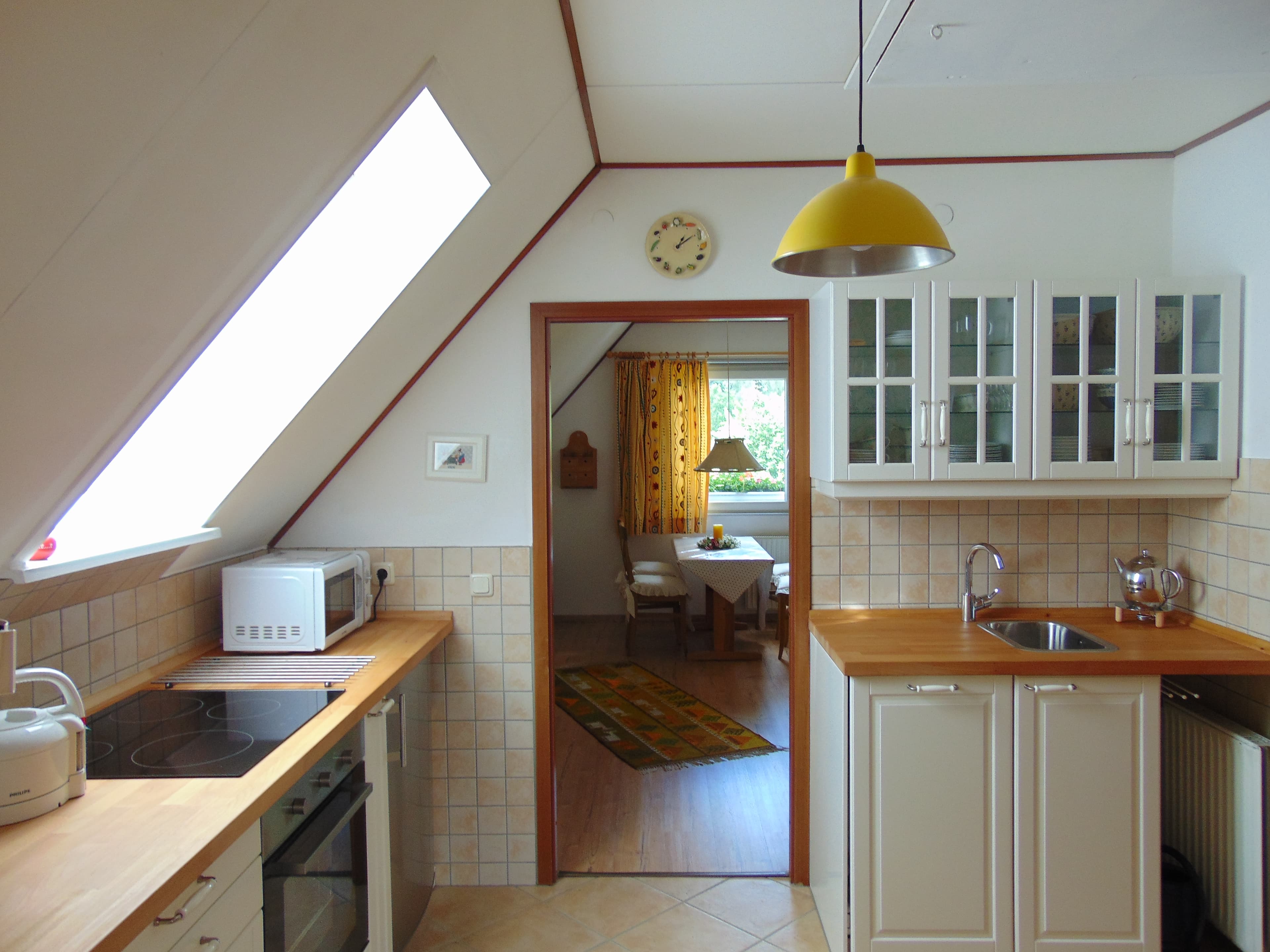 Küche in der Ferienwohnung Haus Heckenrose in Undeloh