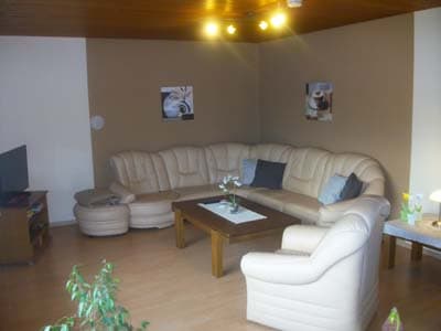 Wohnzimmer in der Ferienwohnung Sorge in Bispingen