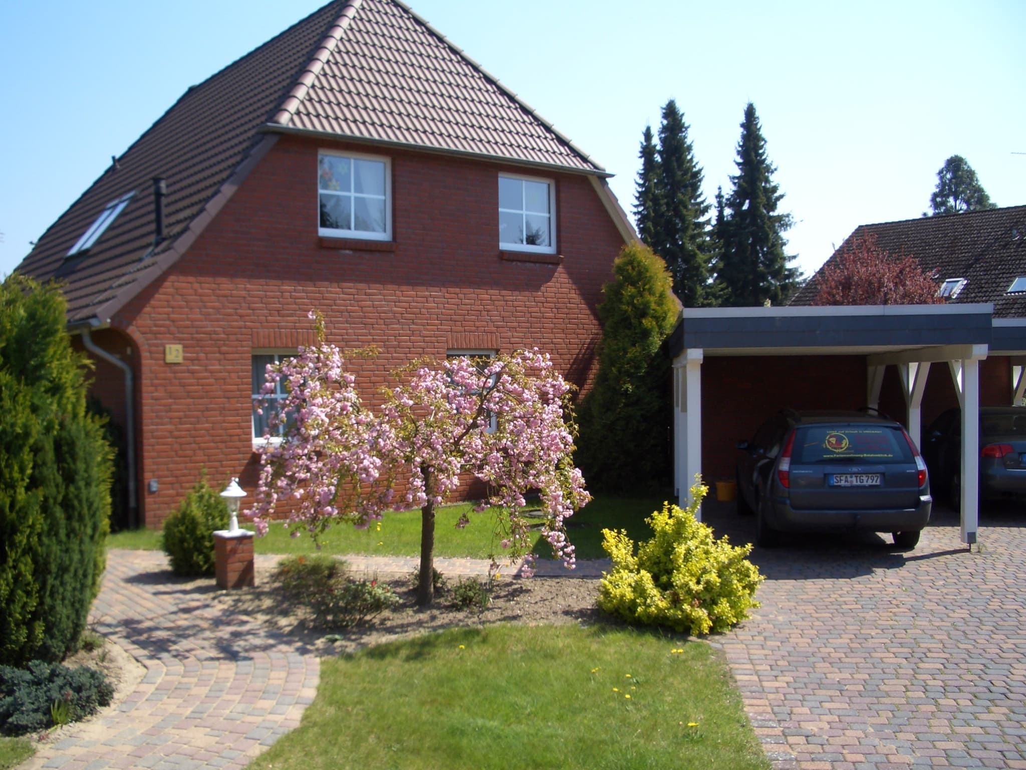 Außenansicht der Ferienwohnung Heidegeist in Neuenkirchen