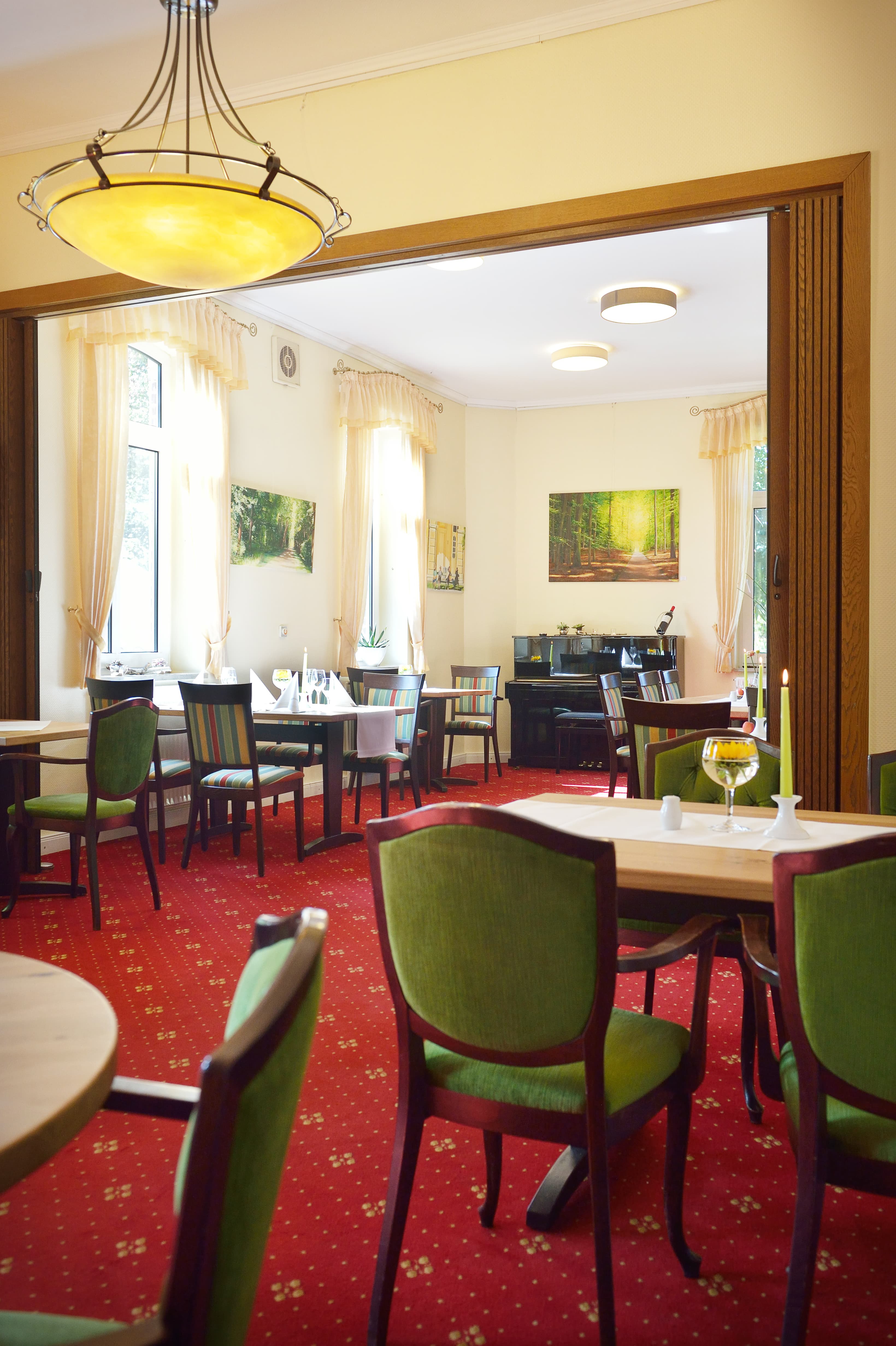 Restaurant in dem Hotel Allerhof in Frankenfeld