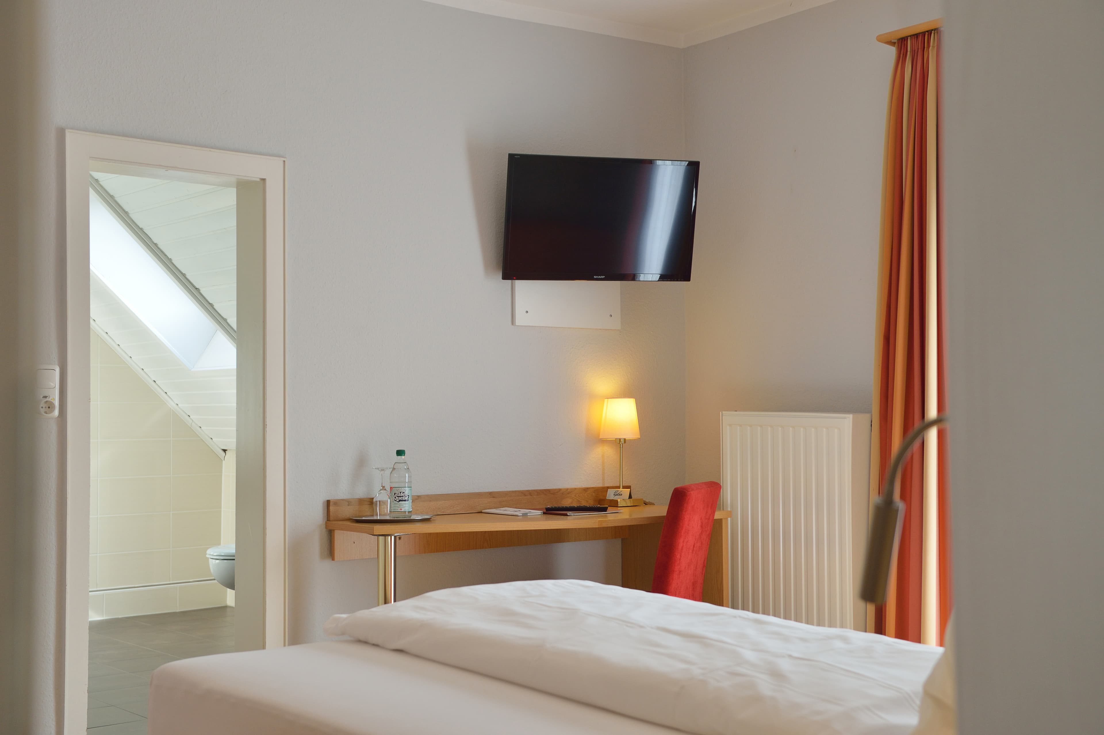 Einzelzimmer 2 in dem Hotel Allerhof in Frankenfeld