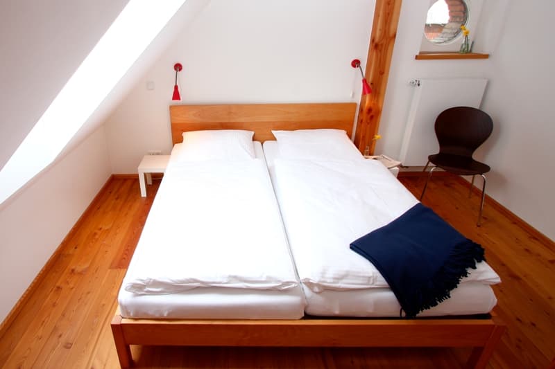 Schlafzimmer Ferienwohnung 1 auf dem Winkelhof Müden Örtze