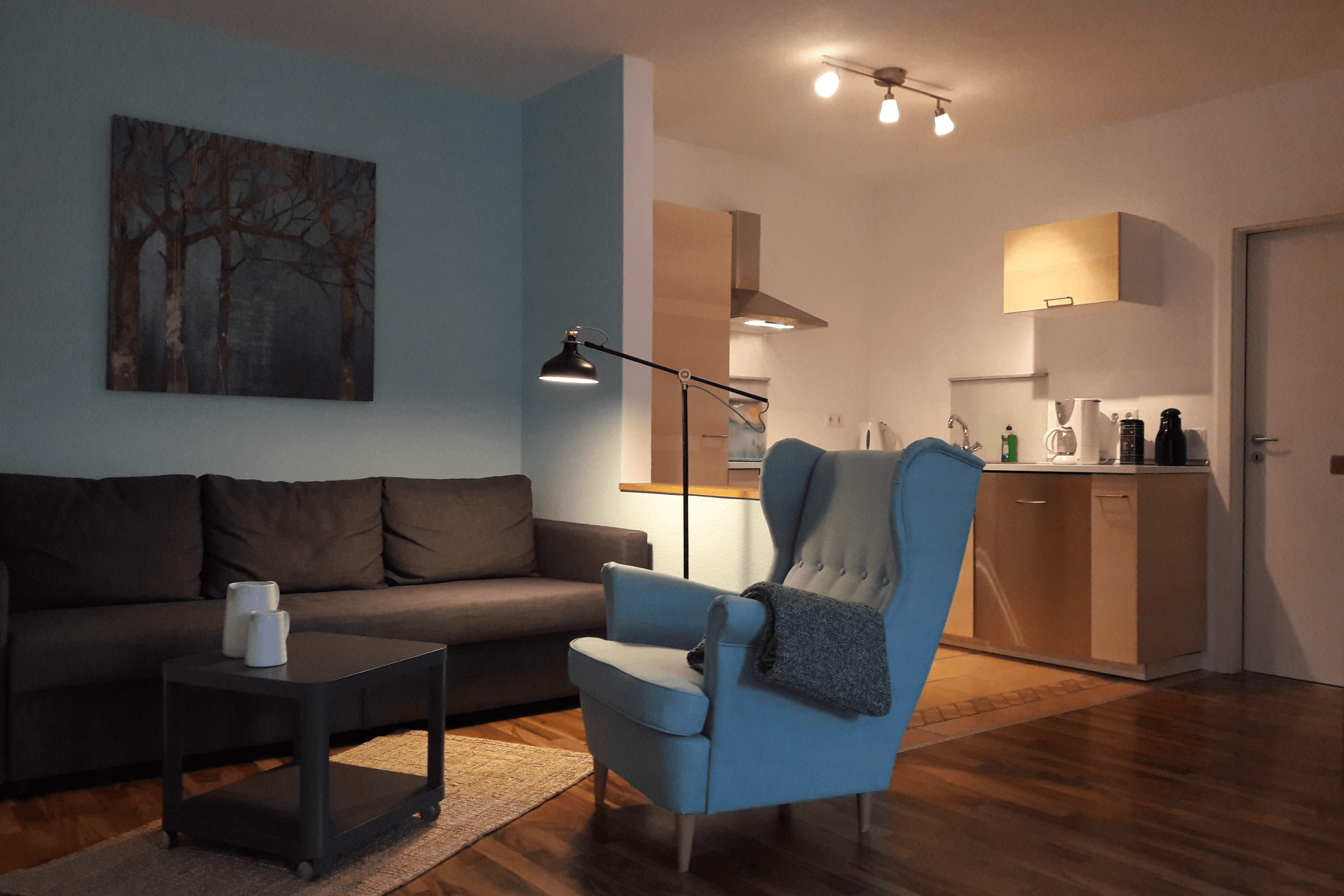 Wohnzimmer Ferienwohnung Wildblume I