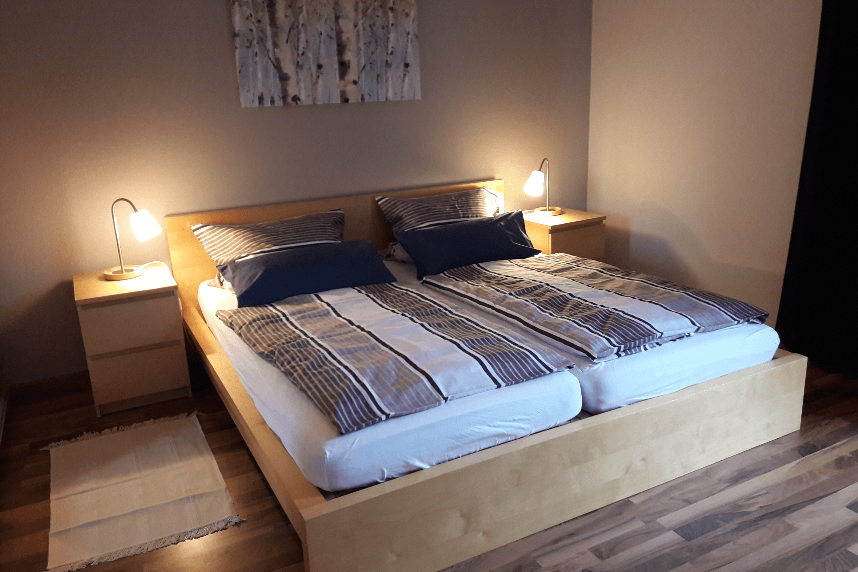 Schlafzimmer Ferienwohnung Wildblume I