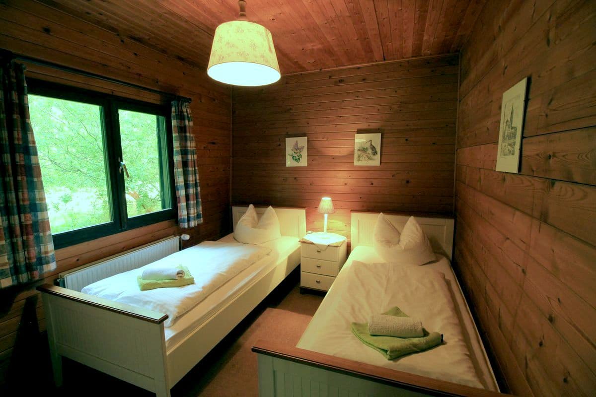 Schlafzimmer Ferienhaus Heidegut Eschede