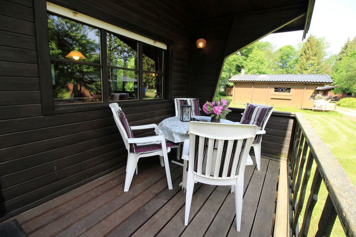 Terrasse Ferienhaus Heidegut Eschede