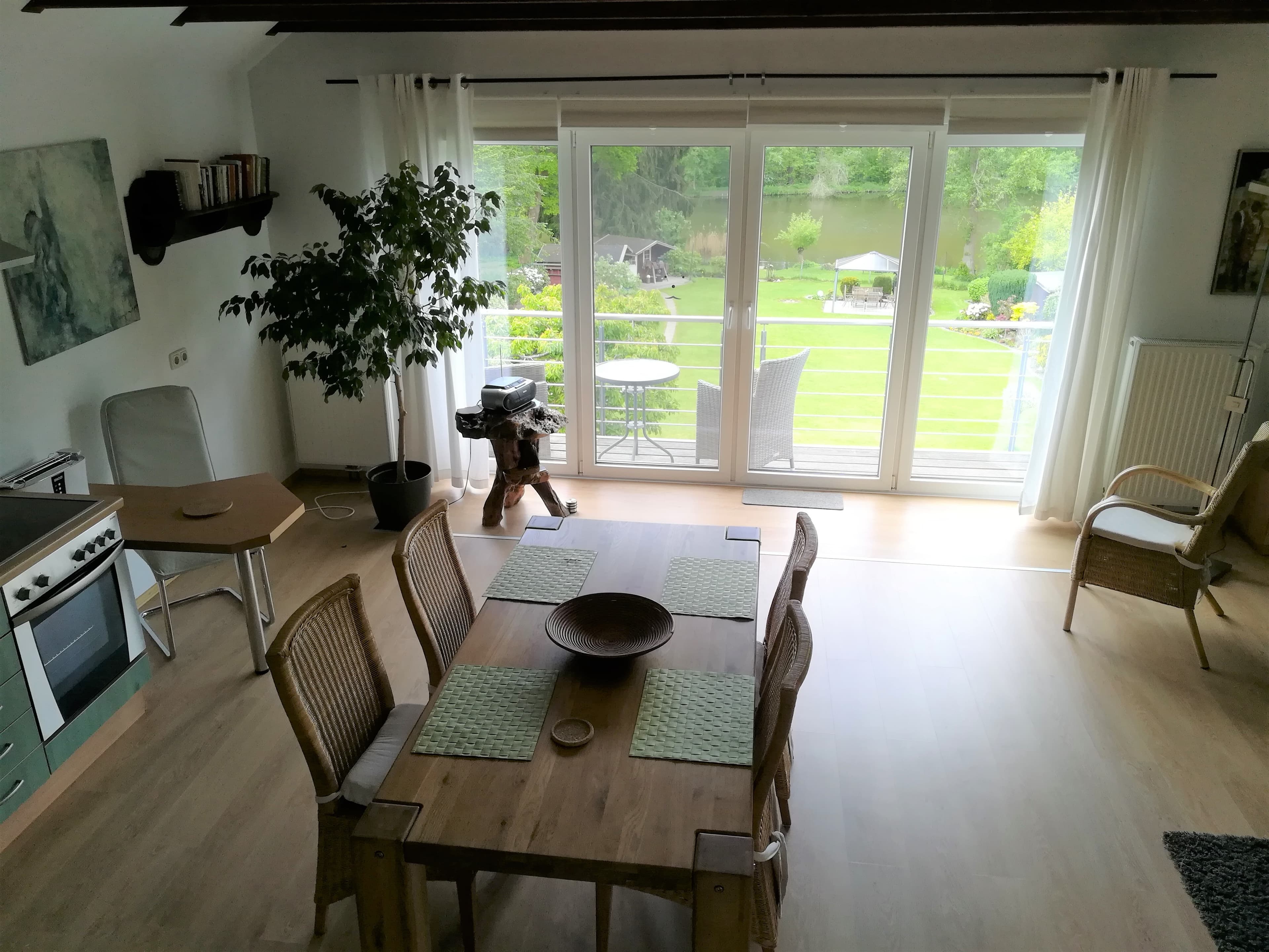 Essbereich in der Ferienwohnung Haus am Schwanenteich in Lüneburg