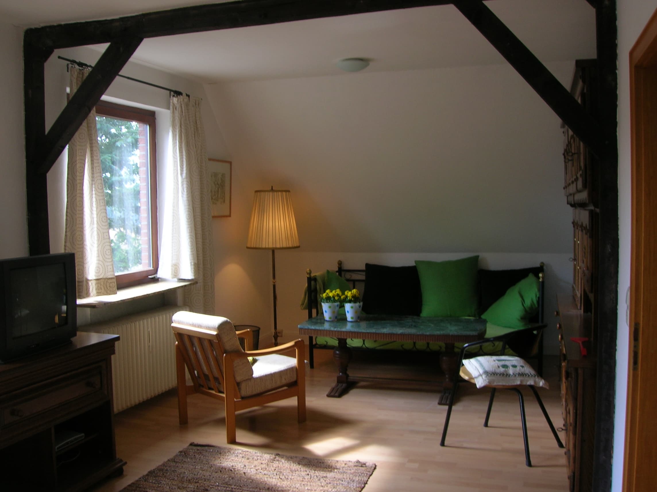 Wohnzimmer oben in den Ferienwohnungen Peter Kröger in Jesteburg