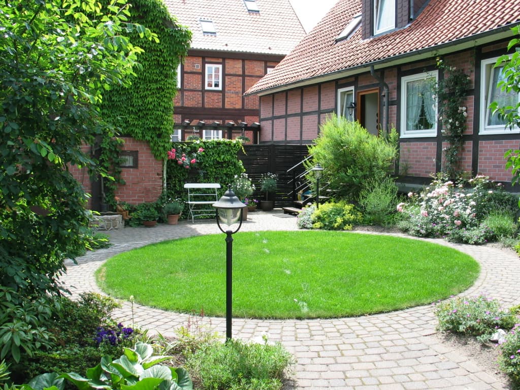 Innengarten der Ferienwohnungen Haus Schenck in Bad Bevensen