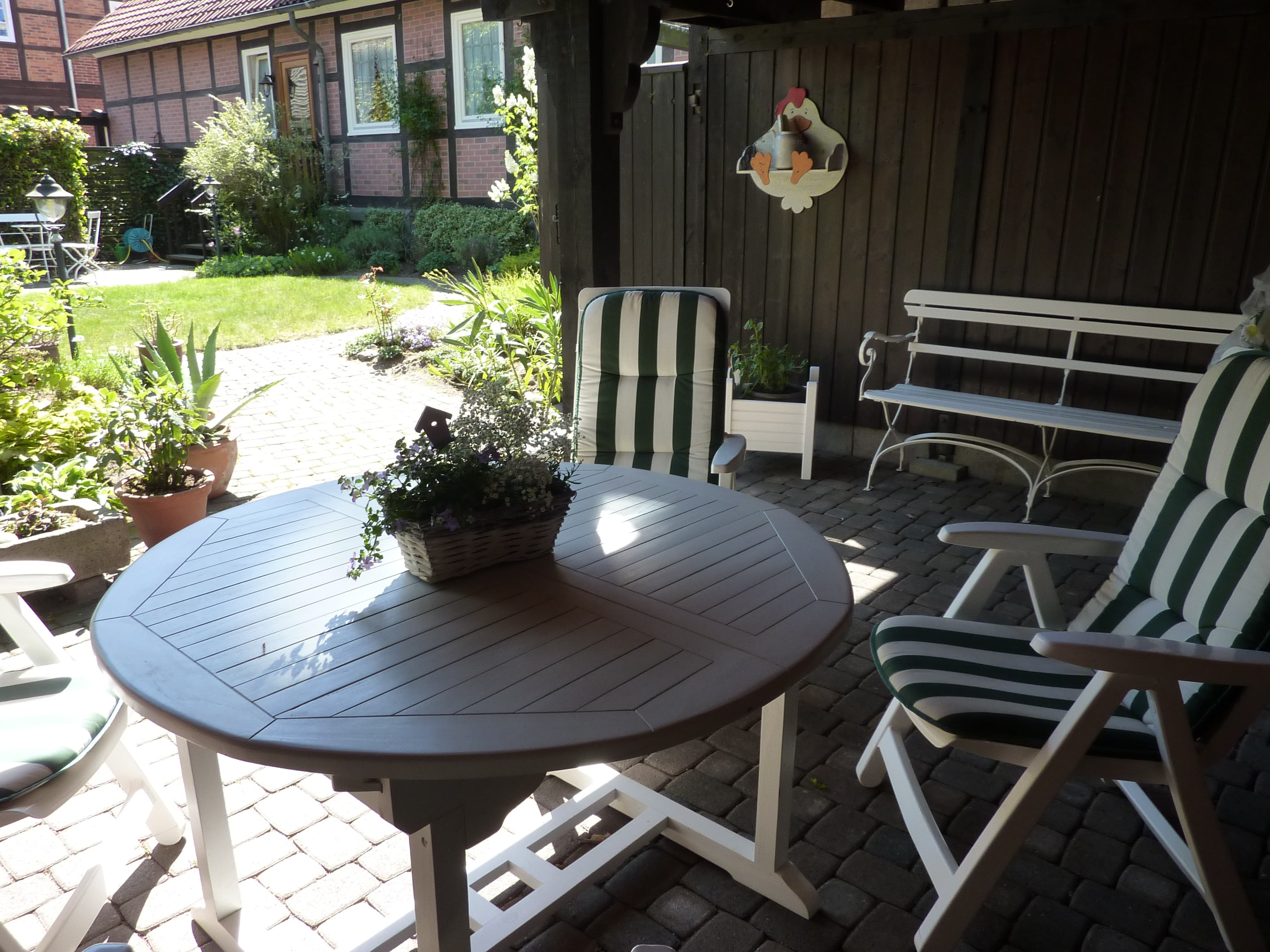 Garten der Ferienwohnungen Haus Schenck in Bad Bevensen