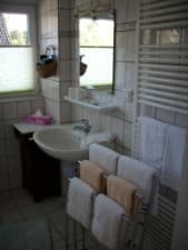Badezimmer in dem Landhaus Lüneburger Heide in Neuenkirchen