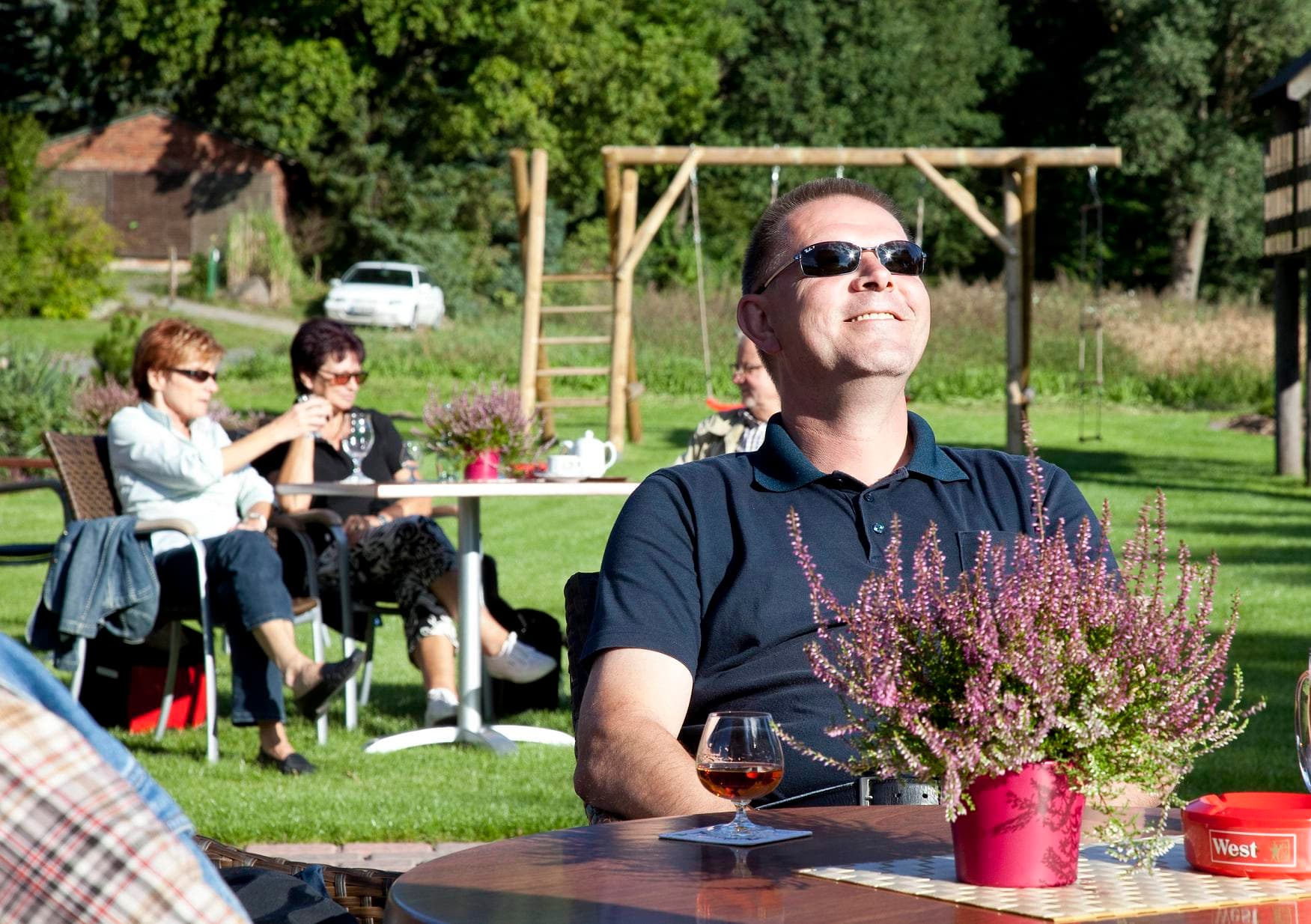 Garten des Landgasthof Stössel in Altenmedingen
