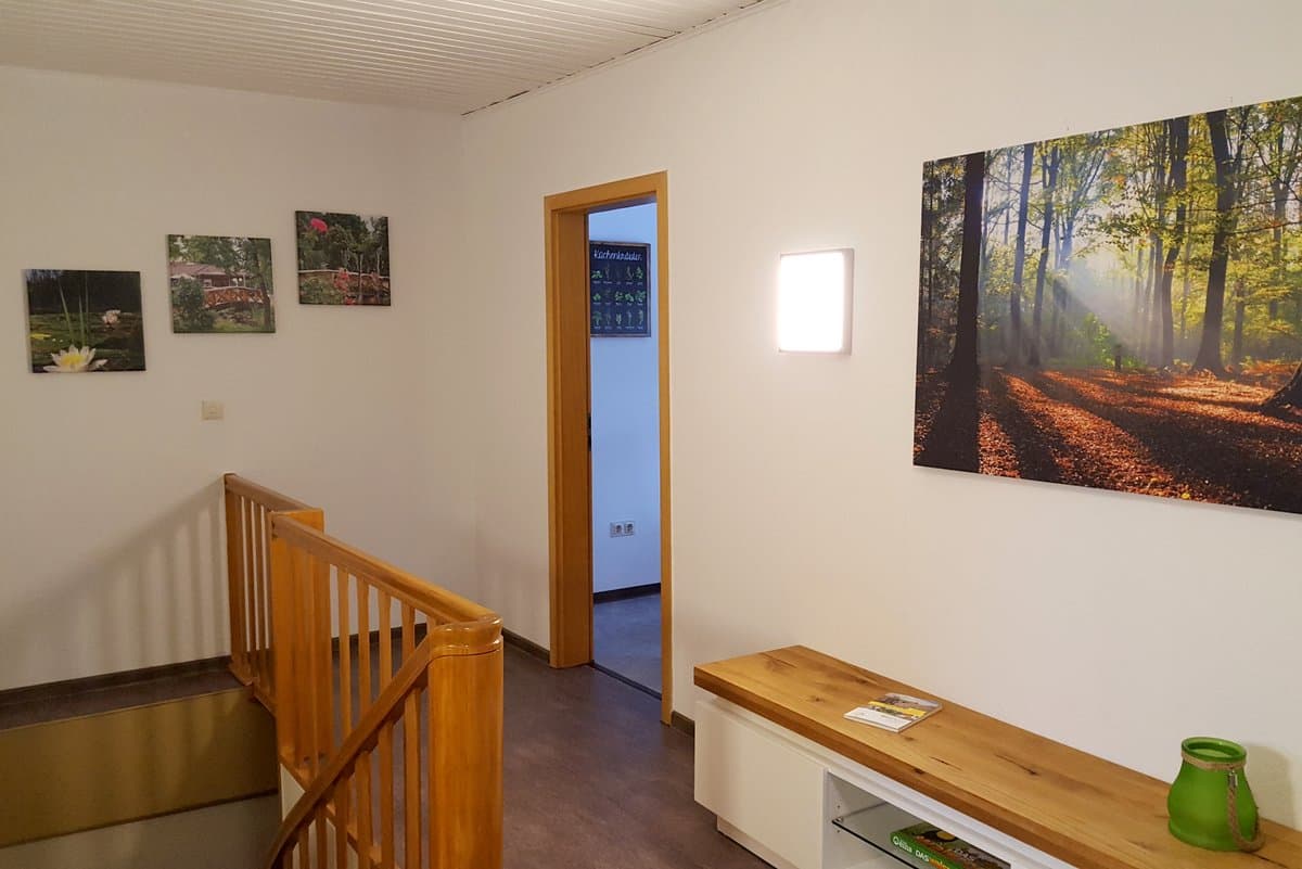 Großer Flur mit Zugang zu allen Räumen