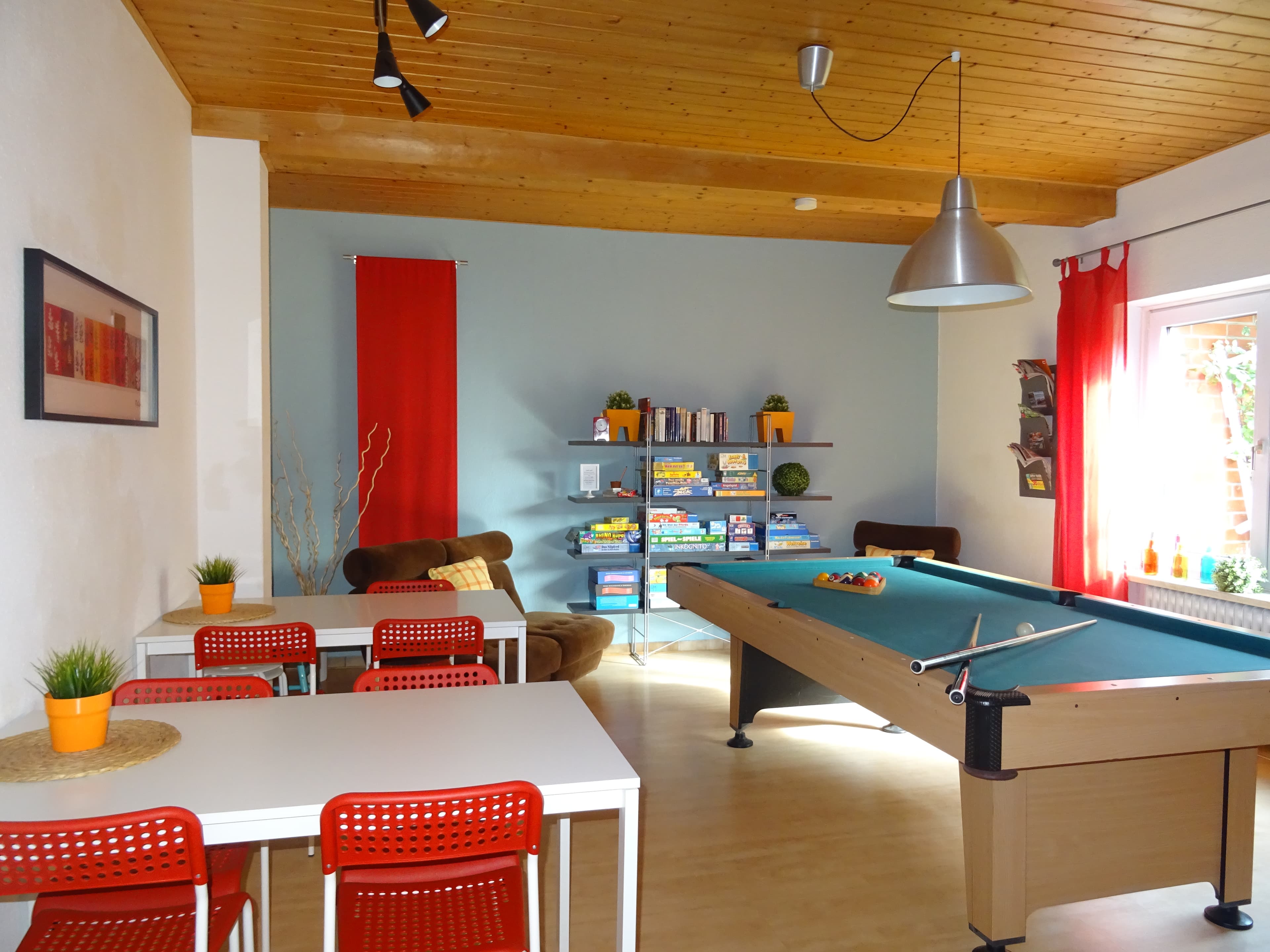 Billardraum in dem Scharnebecker Gästehaus in Scharnebeck