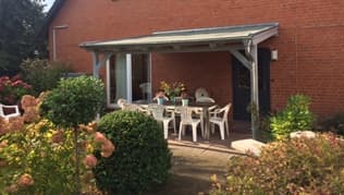 Gartenansicht des Scharnebecker Gästehaus in Scharnebeck