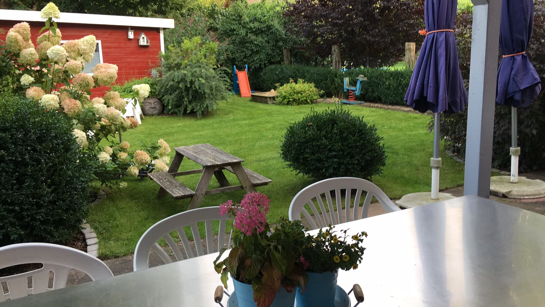 Gartenansicht des Scharnebecker Gästehaus in Scharnebeck