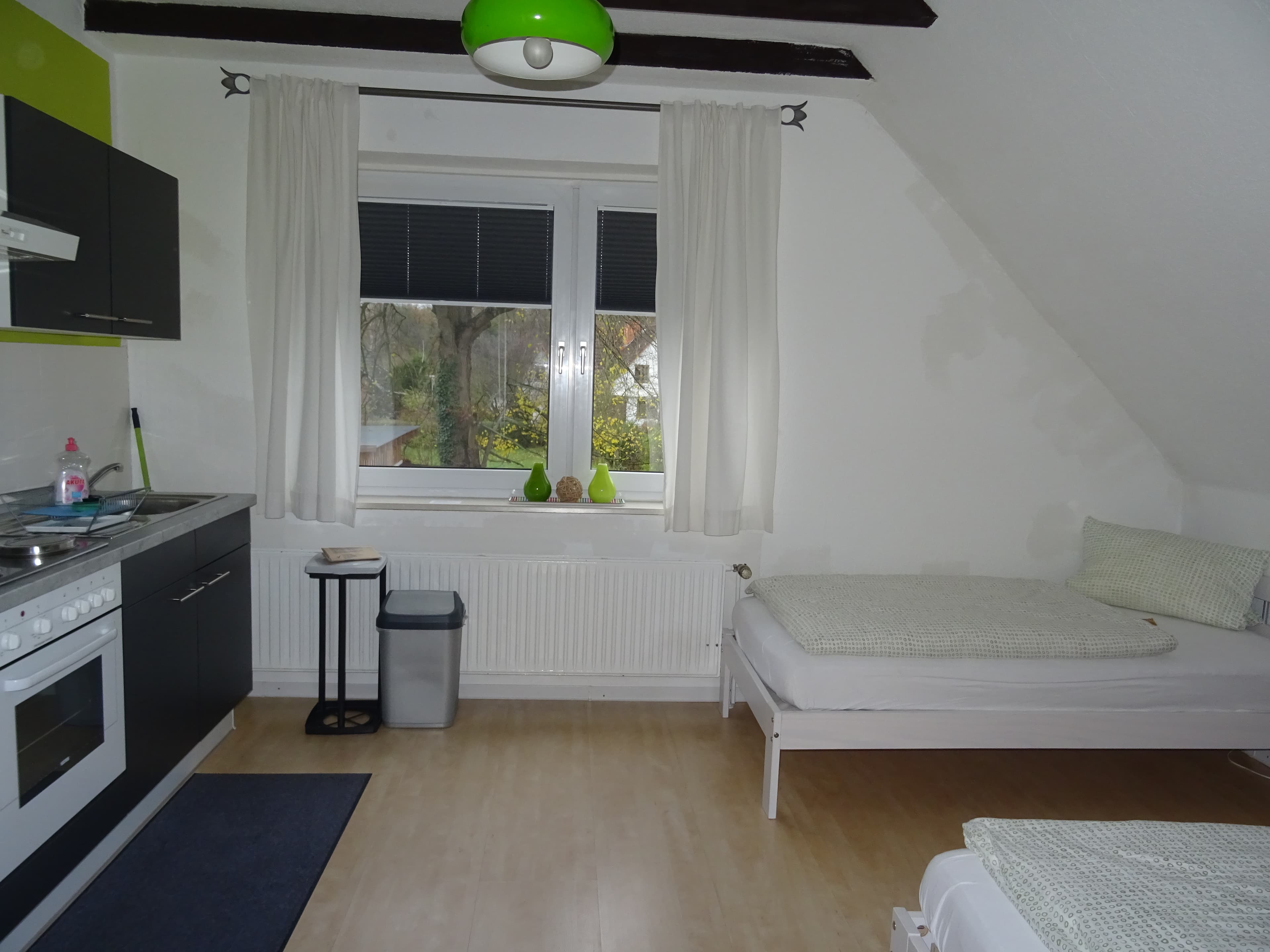 Küche in dem Apartment 1 des Scharnebecker Gästehauses in Scharnebeck