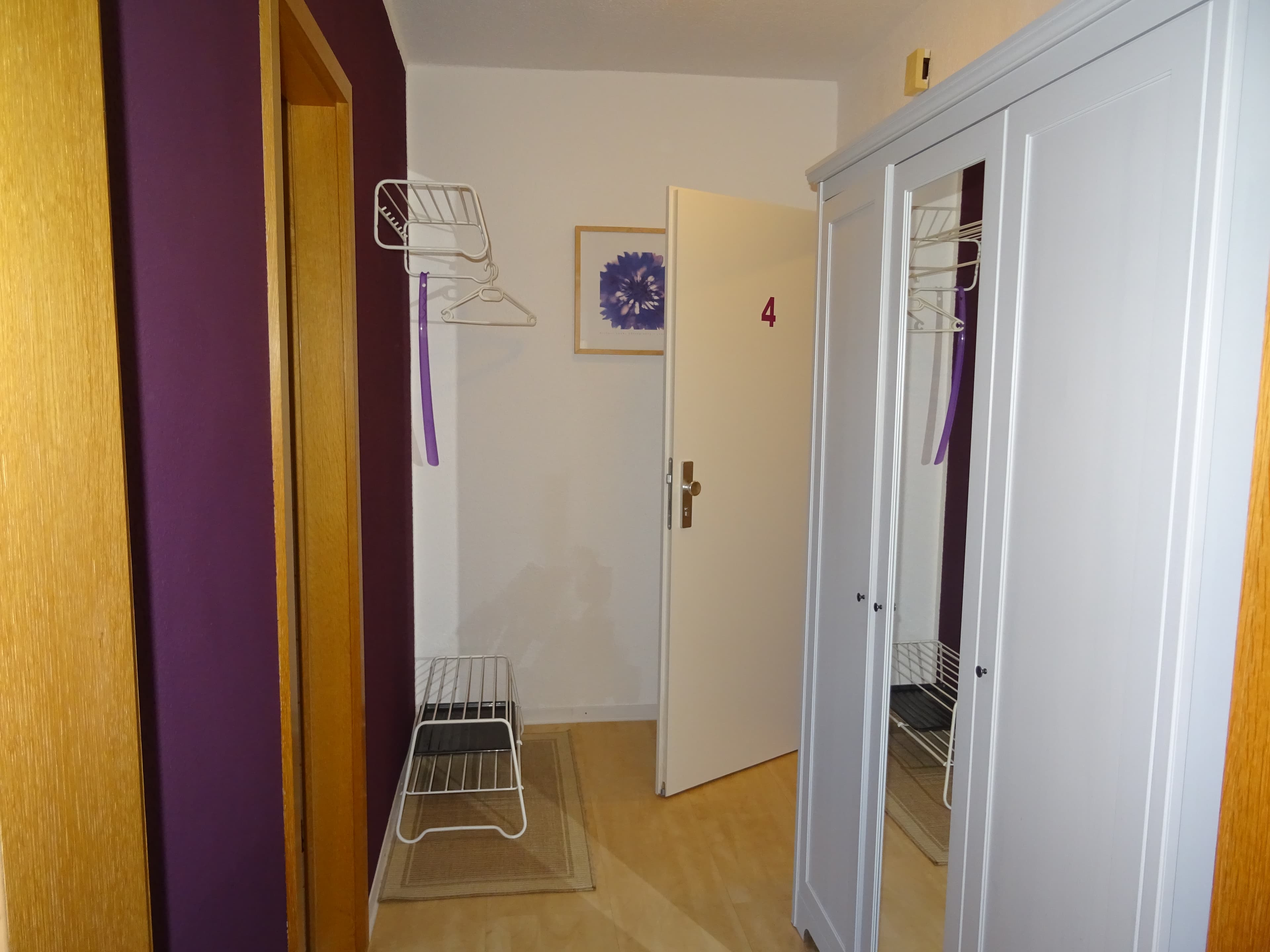 Flur in dem Apartment 4 des Scharnebecker Gästehauses in Scharnebeck