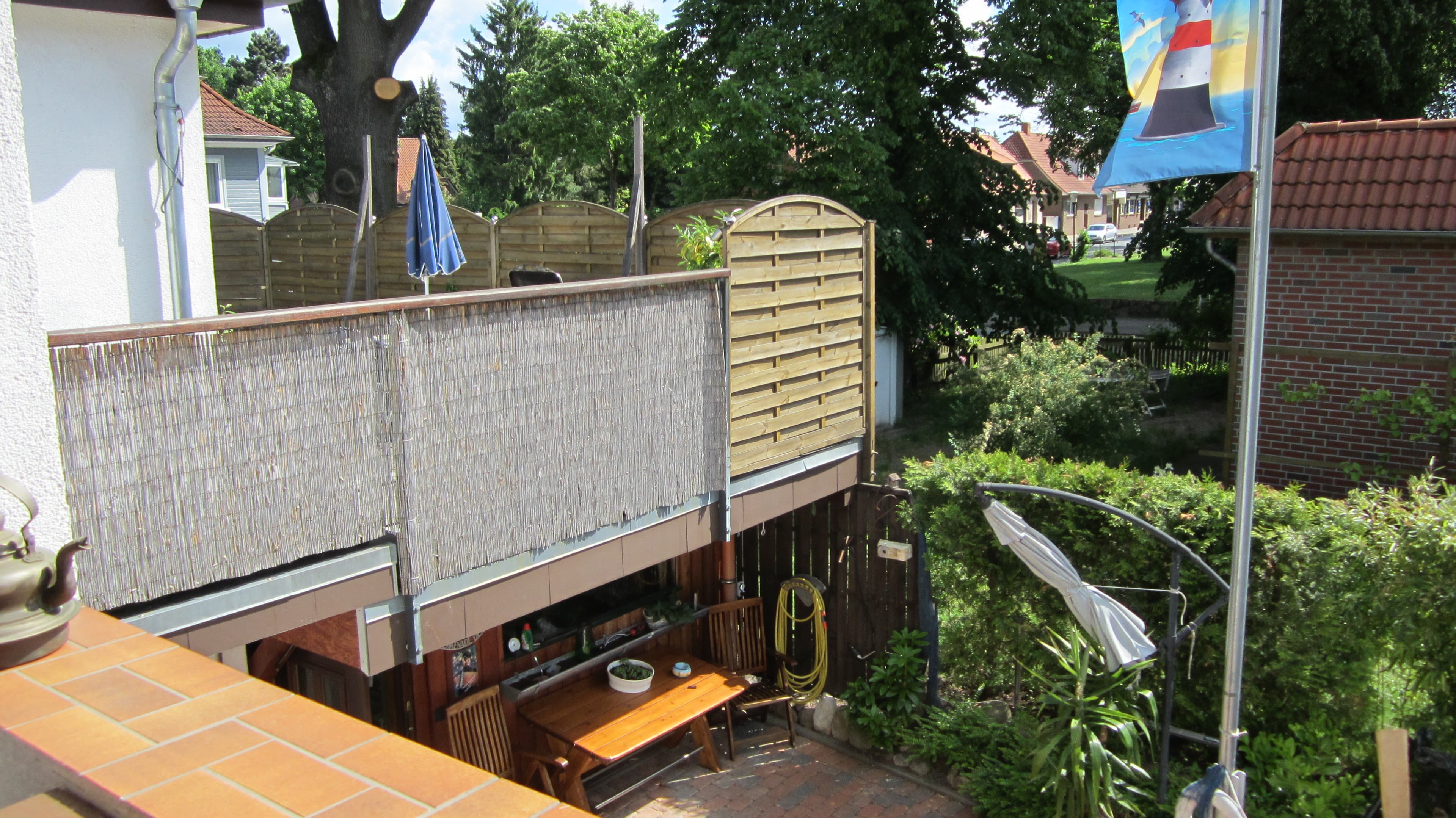 Loggia in der Ferienwohnung Eick in Soltau