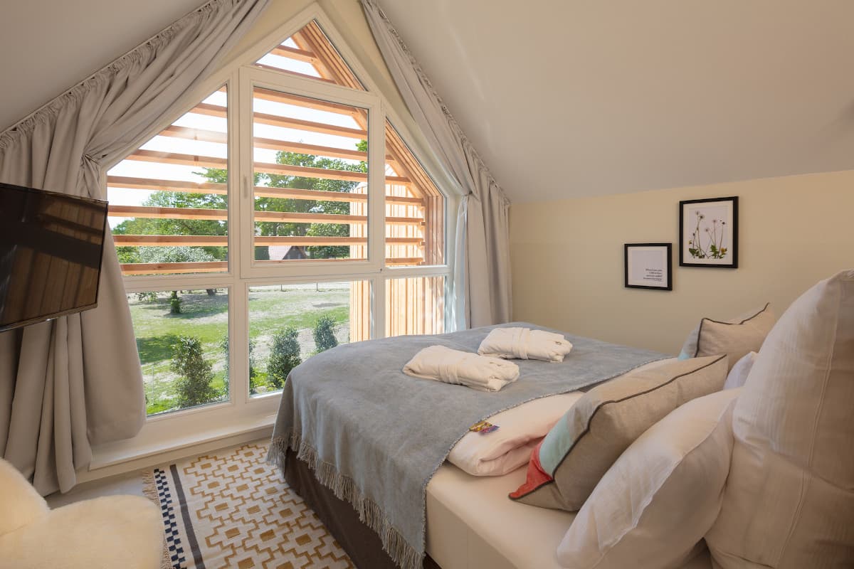 Schlafzimmer in dem Familotel Landhaus Averbeck in Bergen