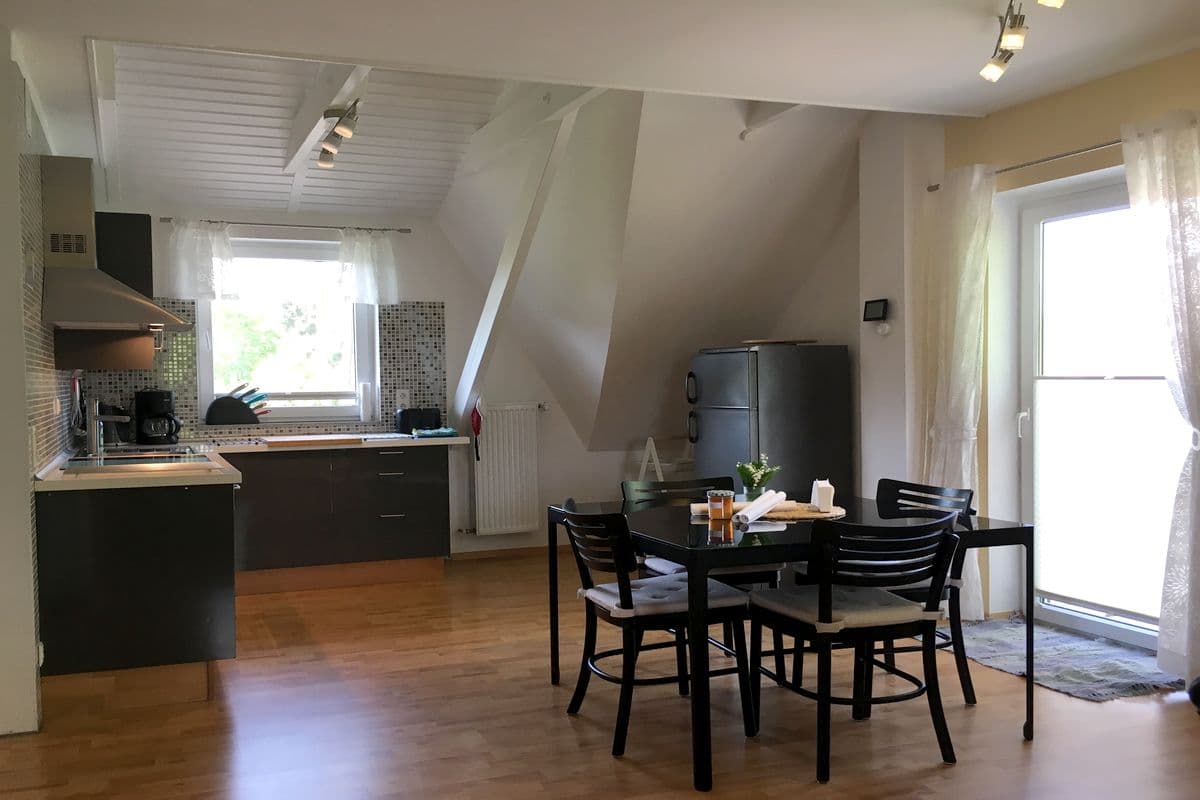 Wohn- Essbereich Ferienwohnung 1 im Haus 52° Nord