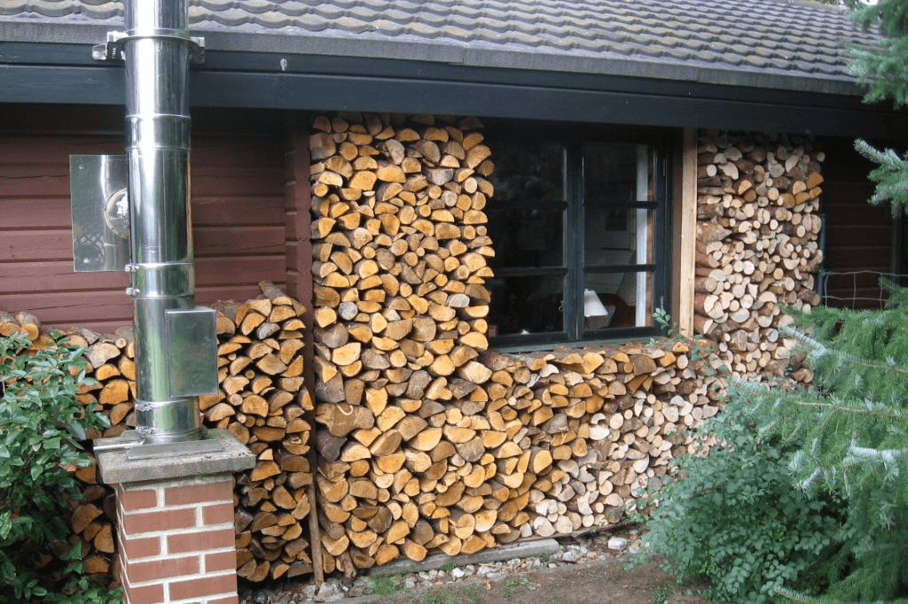 Kaminholz am Ferienhaus Holzhaus am Heidesee Müden Örtze