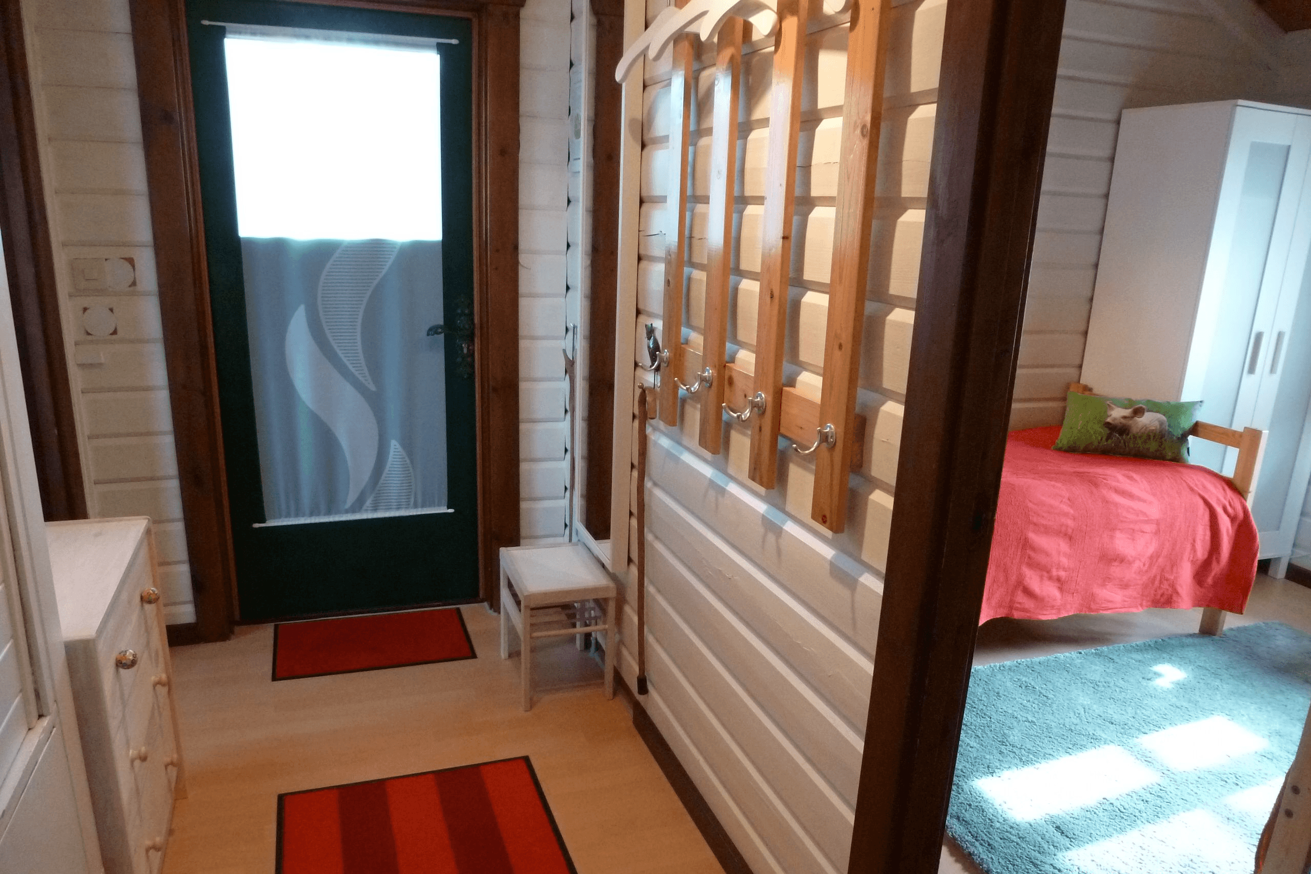 Flur im Ferienhaus Holzhaus am Heidesee Müden Örtze