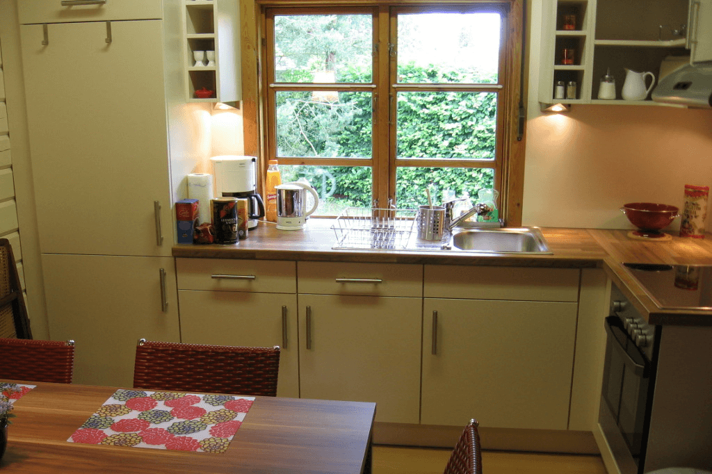 Küche Ferienhaus Holzhaus am Heidesee Müden Örtze