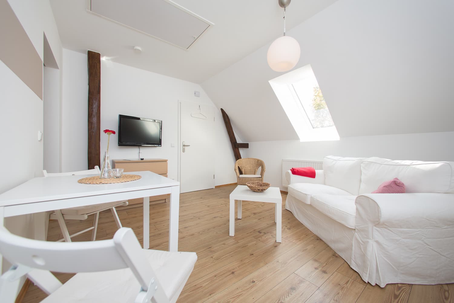 Schlafzimmer in der Ferienwohnung Wildpark Lüneburger Heide in Hanstedt