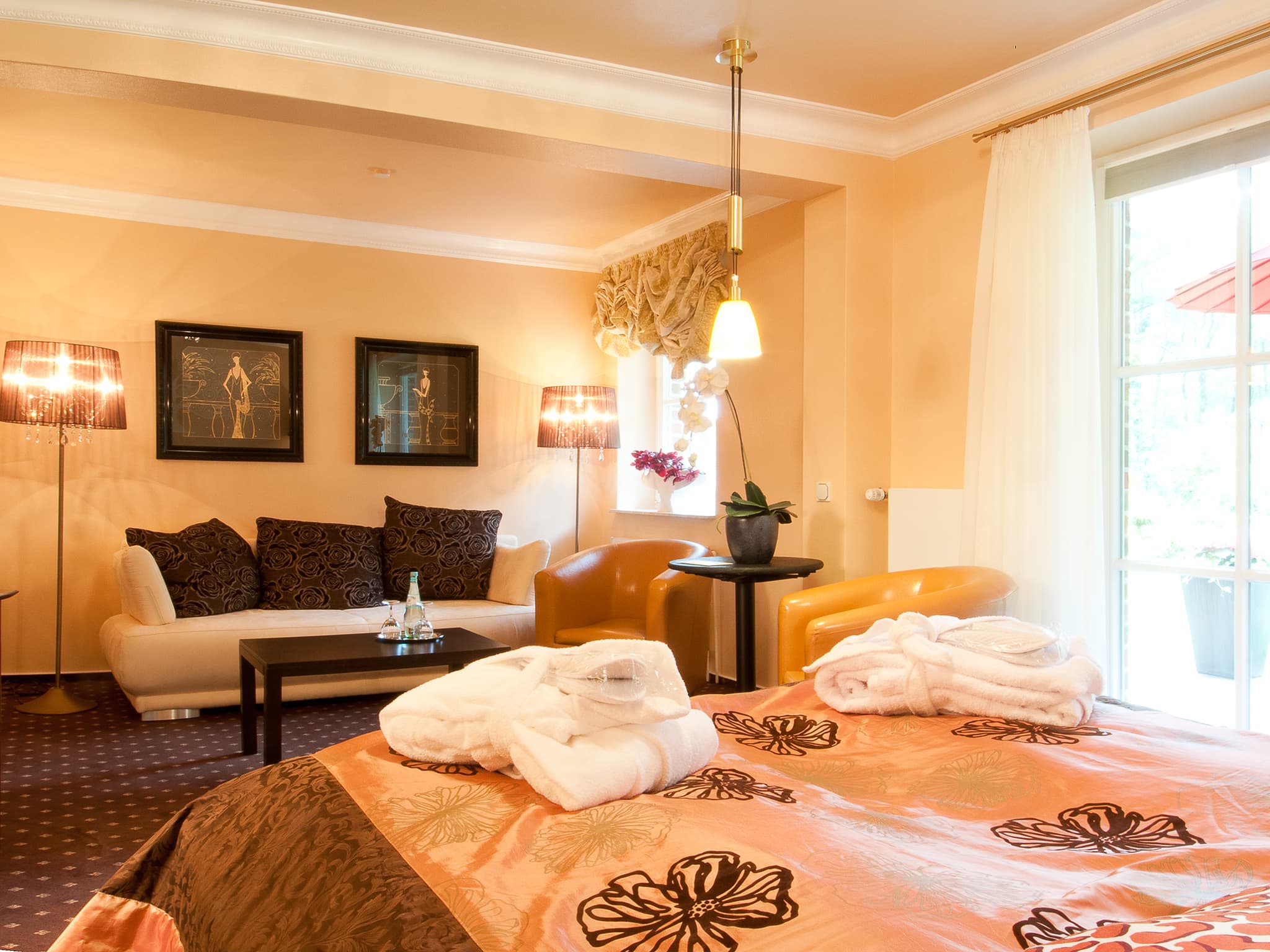 Juniorsuite in dem Amethyst Hotel in Lüneburg