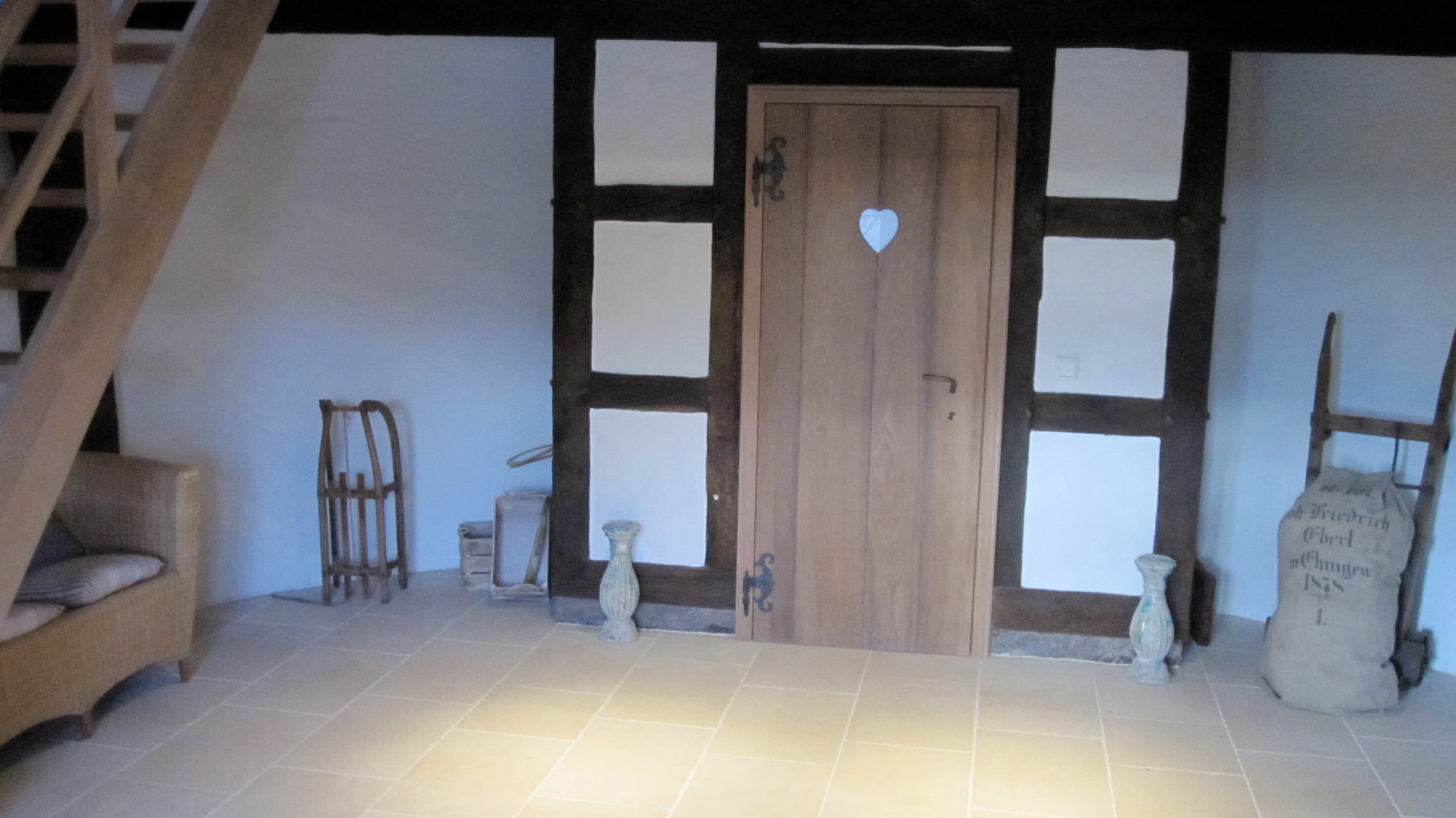 Die Diele in dem Ferienhaus "Die alte Mühle" in Schneverdingen