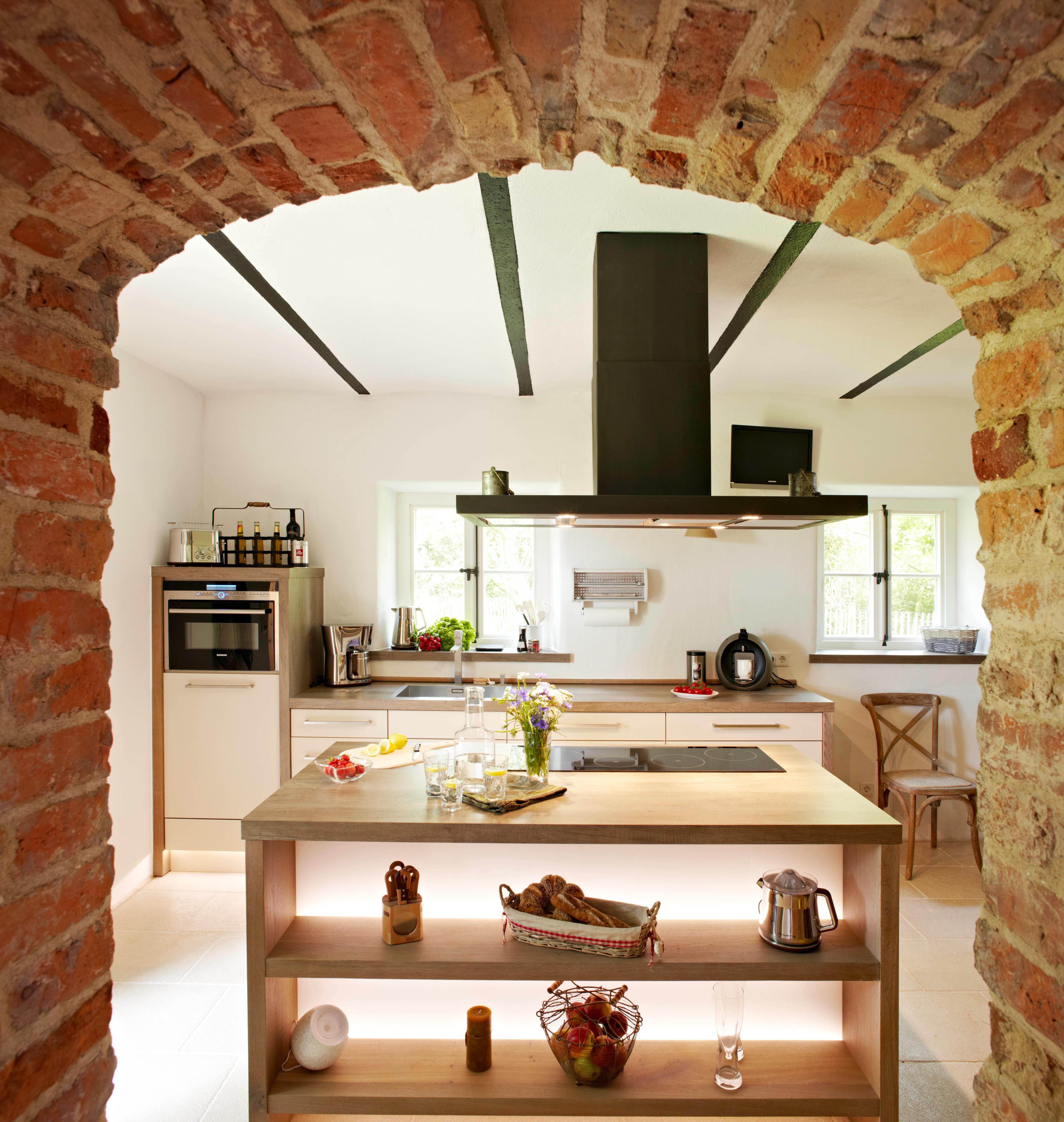 Die Küche in dem Ferienhaus "Die alte Mühle" in Schneverdingen