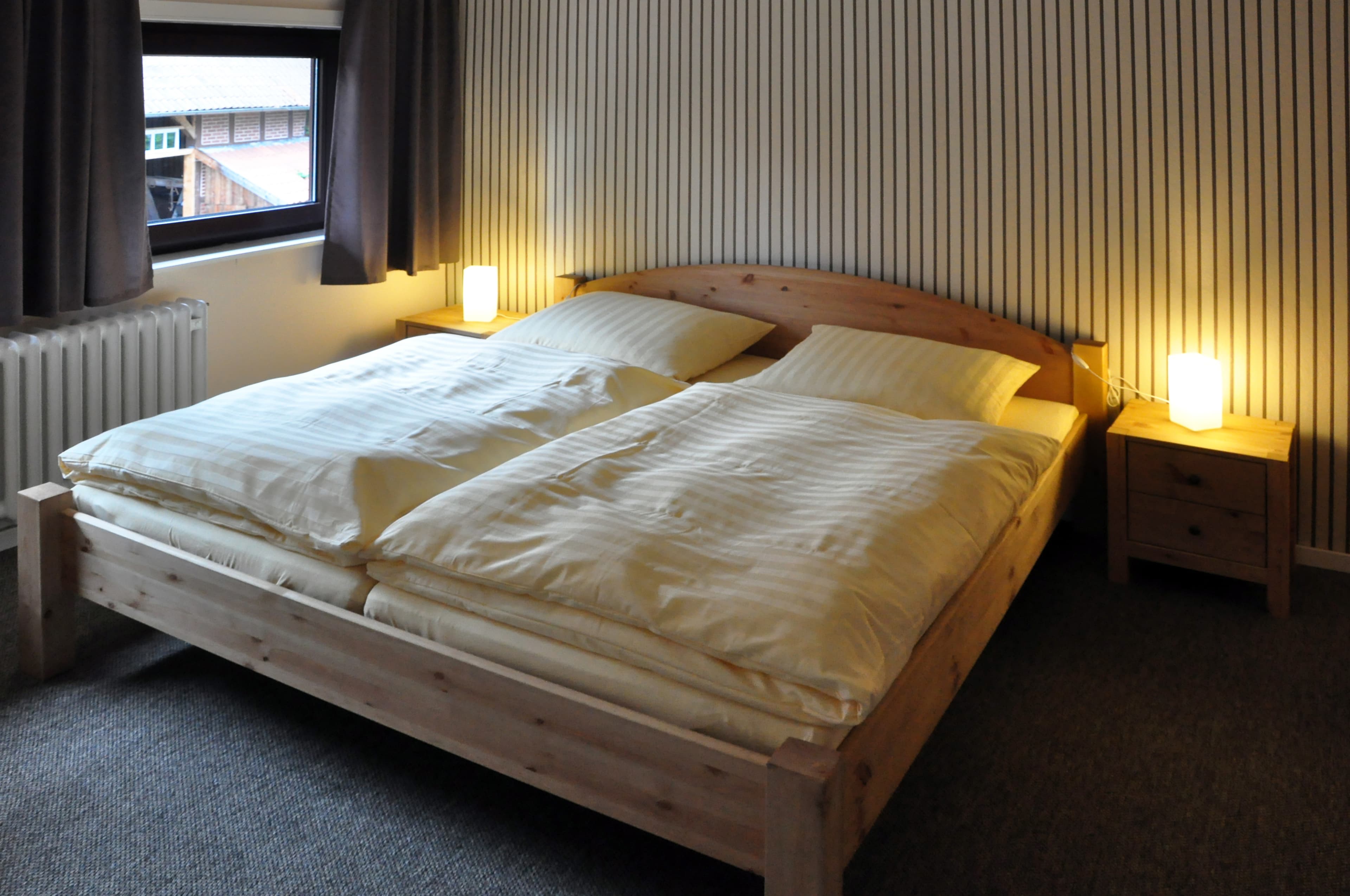 Schlafzimmer in der Ferienwohnung Bultmanns Hof