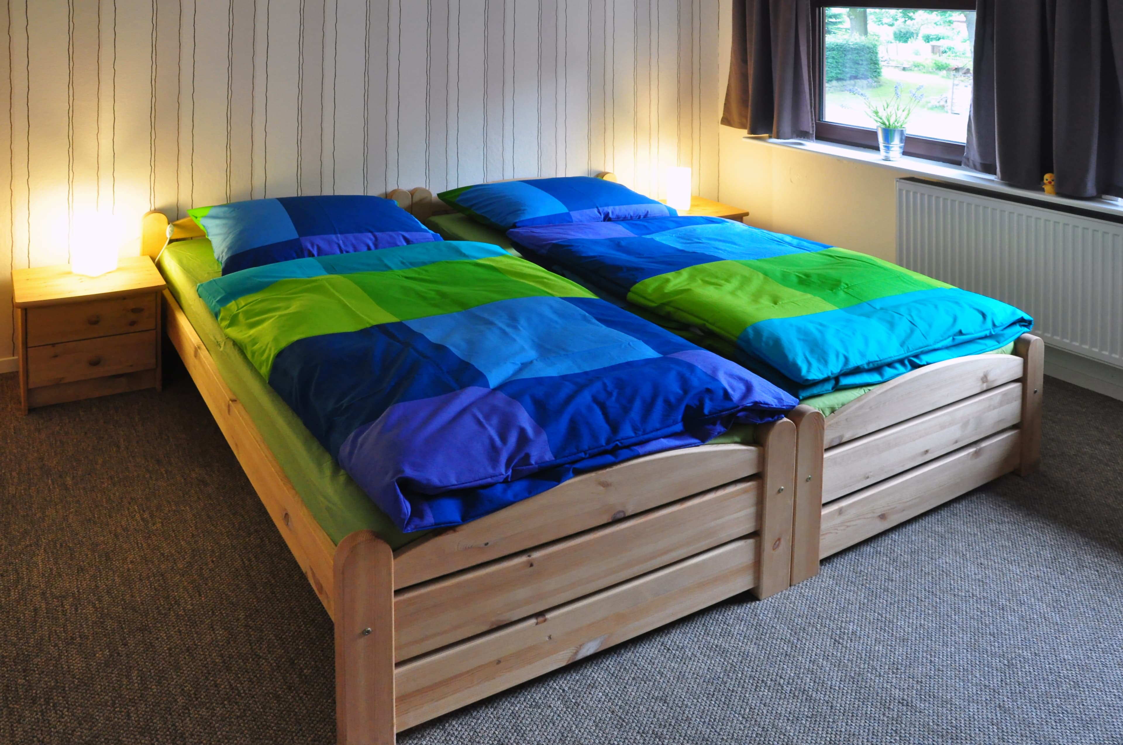 Schlafzimmer in der Ferienwohnung Bultmanns Hof