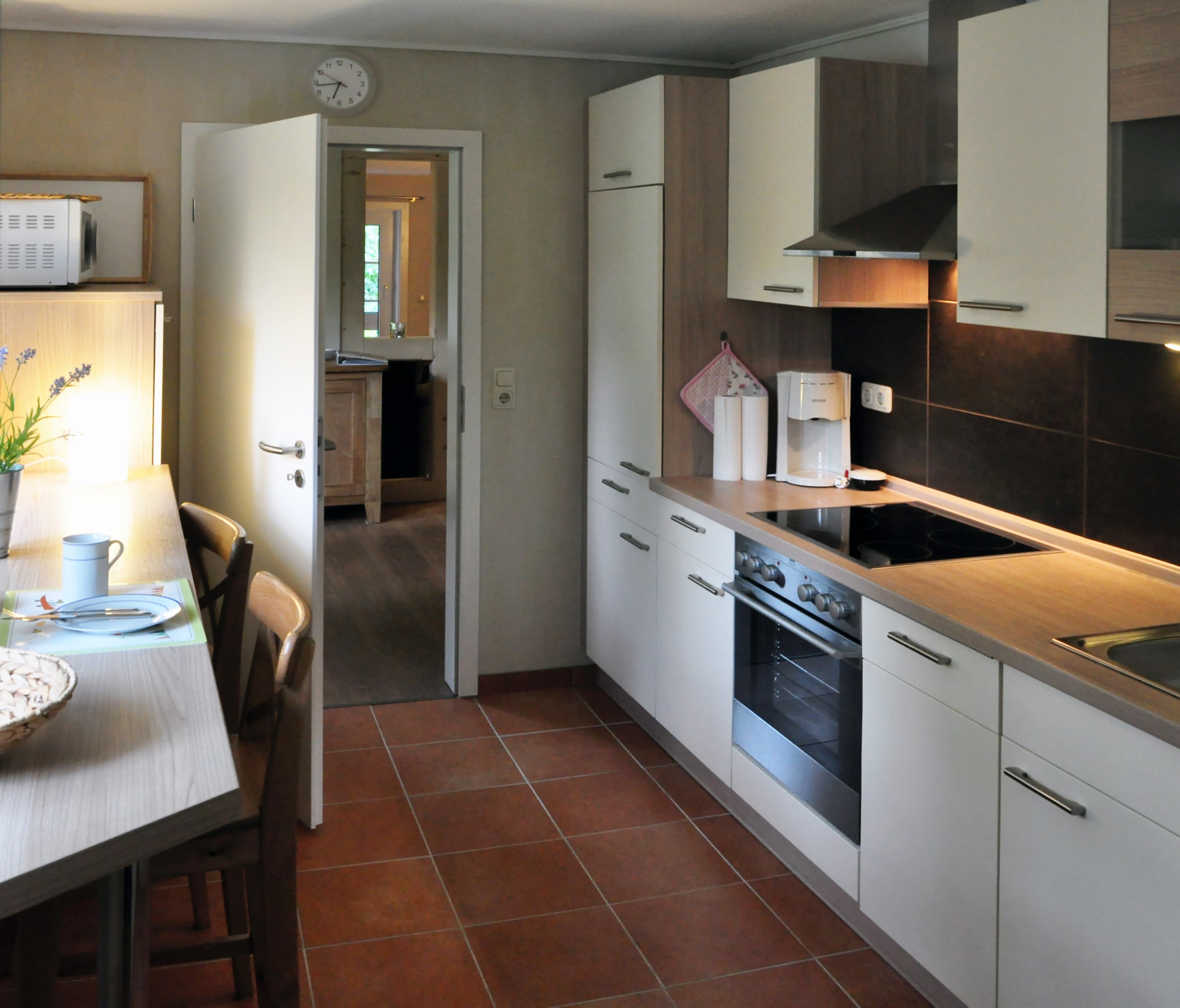 Küche in der Ferienwohnung Bultmanns Hof