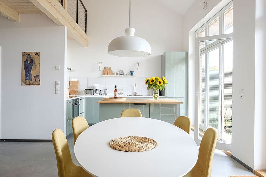 Küche in der Ferienwohnung Landsitz in Egestorf