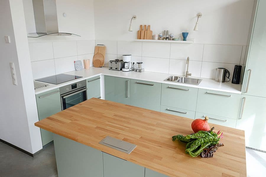 Küche in der Ferienwohnung Landsitz in Egestorf