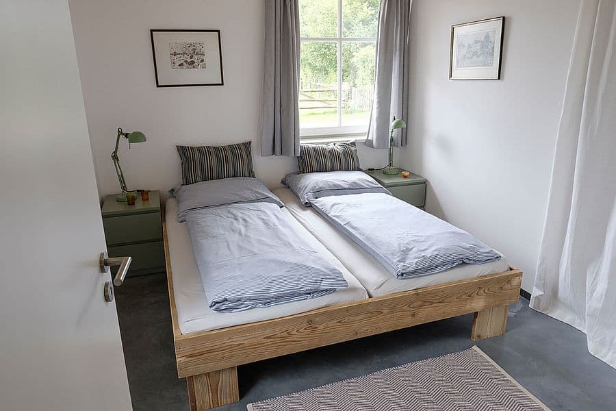 Schlafzimmer in der Ferienwohnung Landsitz in Egestorf