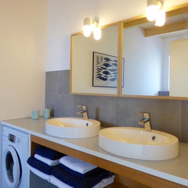 Bad in der Ferienwohnung Landsitz in Egestorf