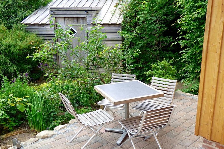 Garten der Ferienwohnung Landsitz in Egestorf