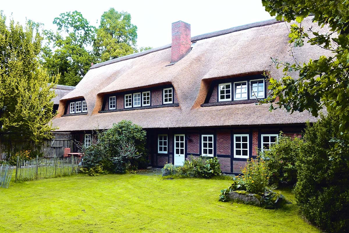 Außenansicht der Ferienwohnung Reethof 1575 an der Seeve in Jesteburg