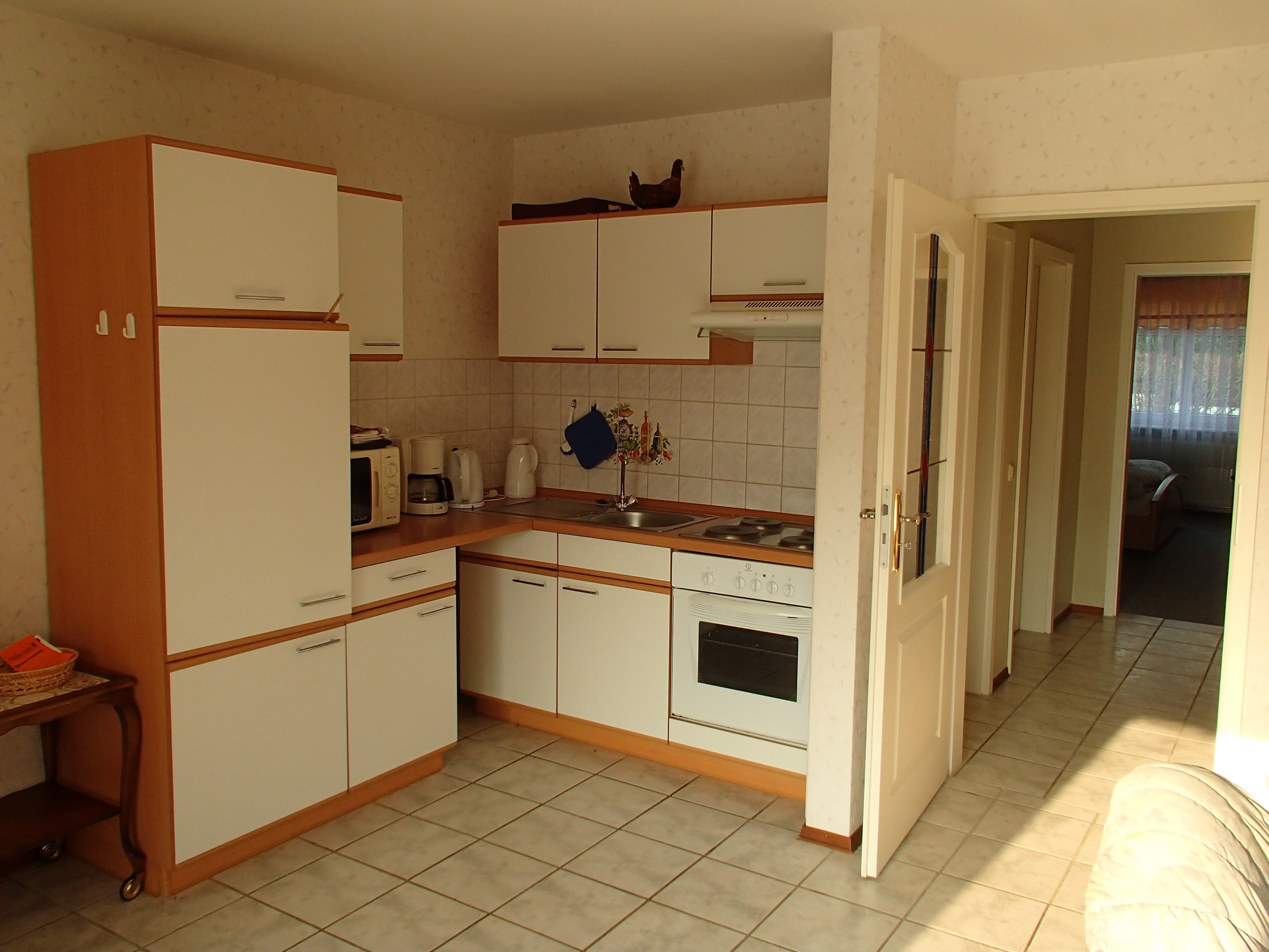 Küchenzeile in der Komfortferienwohnung Scharnebecks Mühle in Hermannsburg