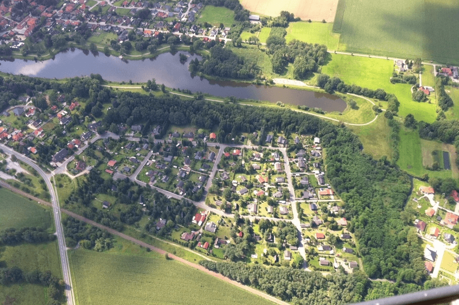 Ferienhaus Heimelig von oben Müden Örtze